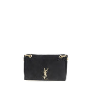 Saint Laurent Black Calf Leather Bos Taurus Shoulder Bag
