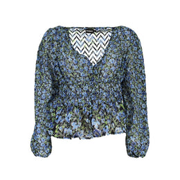 Desigual Blue Polyester Women Blouse