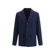 Gucci Blue Cotton Coat