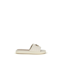 PINKO Beige Calf Leather Bos Taurus Sandals