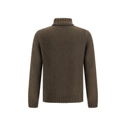 Aragona Cashmere Bicolor Alpaca Vicugna Pacos Turtleneck