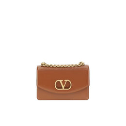 Valentino Garavani Brown Calfskin Shoulder Bag
