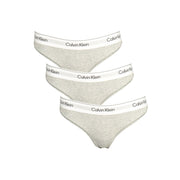 Calvin Klein Grigio Cotton Women Thong