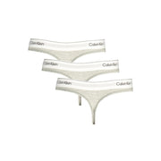 Calvin Klein Grigio Cotton Women Thong