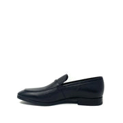 Salvatore Ferragamo Black Calfskin Slip-On Loafers