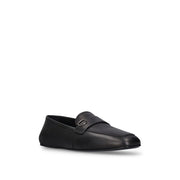 Salvatore Ferragamo Brown Calfskin Slip-On Loafers