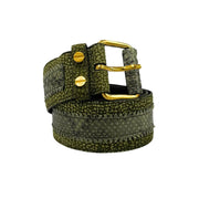 Borbonese Green Genuine Leather Women Belt