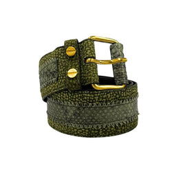 Borbonese Green Genuine Leather Women Belt