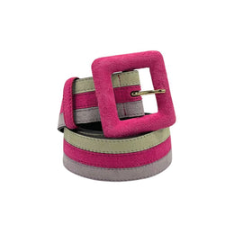 Borbonese Multicolor Leather Women Belt