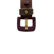 Borbonese Brown Genuine Leather Women Belt