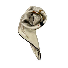 Borbonese Beige Silk Scarf