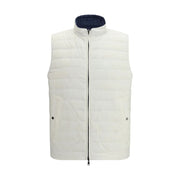 Herno White Polyamide Sleveless Jacket
