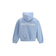 Balenciaga Light Blue Cotton Sweatshirt