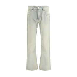 7FOR Cream Cotton Bootcut Jeans