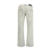 7FOR Cream Cotton Bootcut Jeans