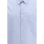 Gucci Light Blue Cotton Pattern Shirt