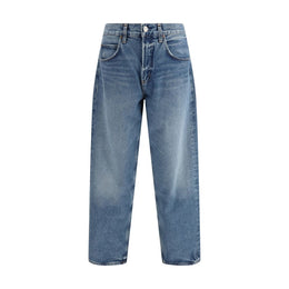 Agolde Light Blue Recycled Cotton Tapered Jeans