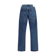 Agolde Blue Cotton Relaxed Fit Jeans