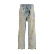 Amiri Light Blue Cotton Relaxed Fit Jeans