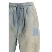 Amiri Light Blue Cotton Relaxed Fit Jeans