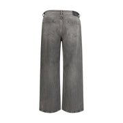 Golden Goose Gray Cotton Relaxed Fit Jeans
