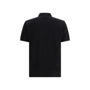 Stone Island Black Cotton Polo Shirt