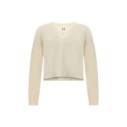 Rick Owens White Alpaca Vicugna Pacos Sweatshirt