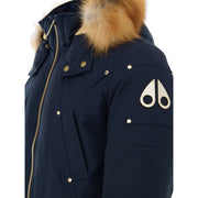 Moose Knuckles Blue Nylon Bomber