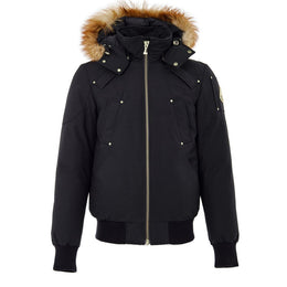 Moose Knuckles Black Cotton Bomber