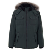 Moose Knuckles Green Nylon Parka
