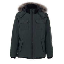 Moose Knuckles Green Nylon Parka