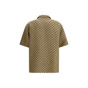 Gucci Beige Linen Shortsleeve Shirt