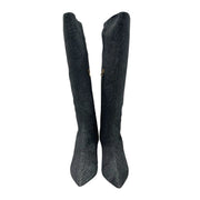 Borbonese Black Genuine Leather Women Boot