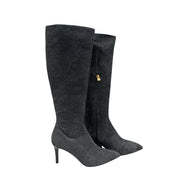 Borbonese Black Genuine Leather Women Boot