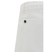 Germano White Cotton Bermuda Shorts