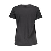 Levi's Black Cotton Women T-Shirt