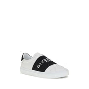 Givenchy White Calf Leather Bos Taurus Low Top Sneakers