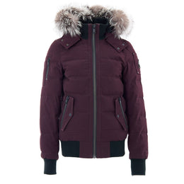 Moose Knuckles Purple Cotton Bomber