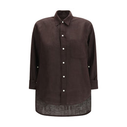 Citizens of Humanity Brown Linen Blouse