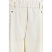 Brunello Cucinelli White Cotton Pants