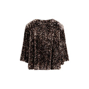 Ella Brown Polyester Blouse