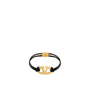Valentino Garavani Black Cotton Bracelet
