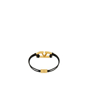 Valentino Garavani Black Cotton Bracelet