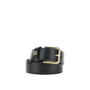 Dolce & Gabbana Black Calfskin Regular Belt