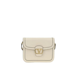 Valentino Garavani White Leather Shoulder Bag