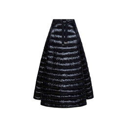 Herno Black Polyamide Long Skirt