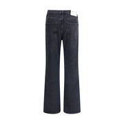Agolde Black Recycled Cotton Straight-Leg Jeans