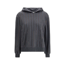 Brunello Cucinelli Gray Cotton Sweatshirt