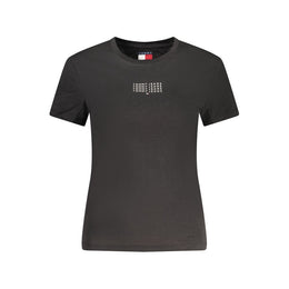 Tommy Hilfiger Black Cotton Women's T-Shirt