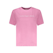 Calvin Klein Pink Cotton Women T-Shirt